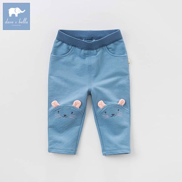 

dbz7664 dave bella spring baby girls fashion denim blue jean kids pants children boutique trousers