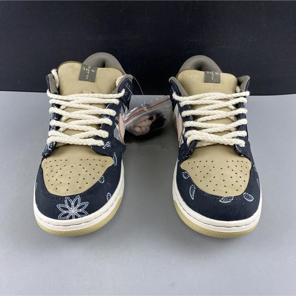 

лучшее качество новый sb dunk low ts ct5053-001 1s женщины мужчины баскетбол спортивная обувь кроссовки замшевые кроссовки kicks с оригиналь, Black