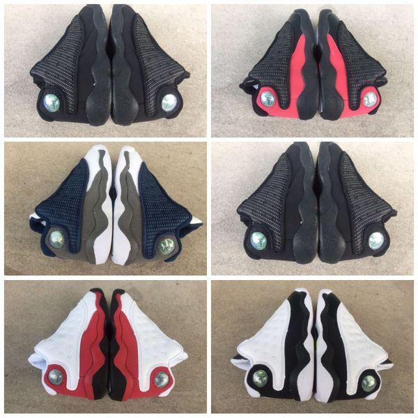

With Box 2019 13s Black Cats Toddler sneakers bred Flint Kids Basketball Shoes Infant 13 big boy & Girl Children Trainers