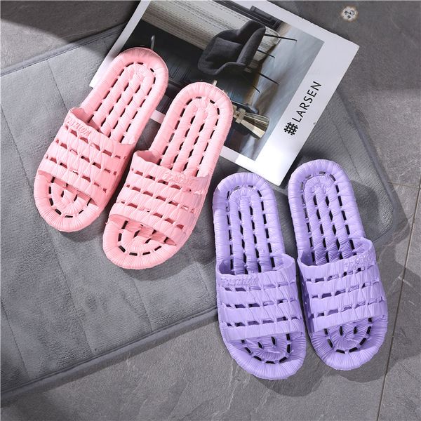 

summer hole slipper bathing non slip deodorization slippers pvc durable slippers hollow breathable massage slipper 8 color dbc dh1372
