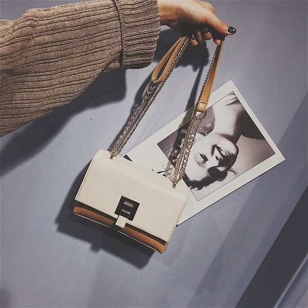 

новый стиль сумка прохладный женская сумка мода плеча простой pu квадратный слинг