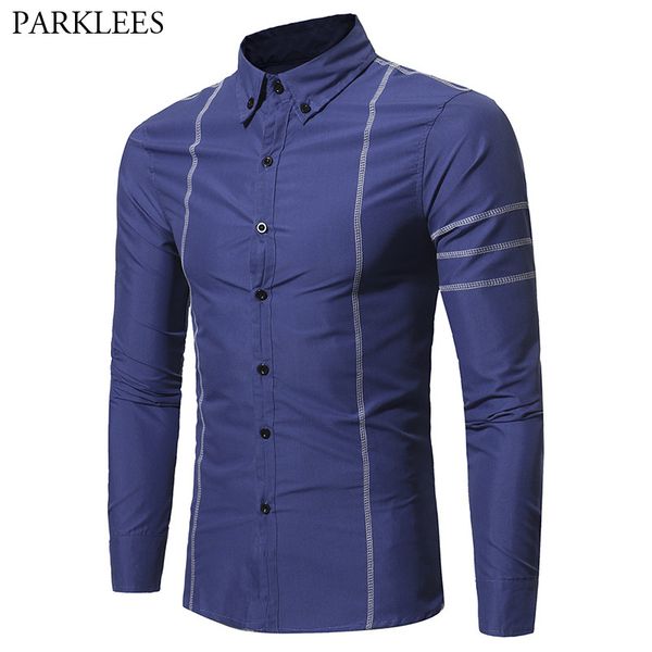 

solid men shirt 2020 spring autumn mens clothing fashions button up long sleeve men dress shirts casual slim fit chemise homme, White;black