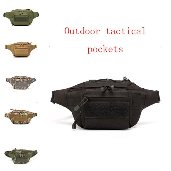 

outdoor camping hiking pockets slings practical multi-function pockets tactical camouflage camouflage