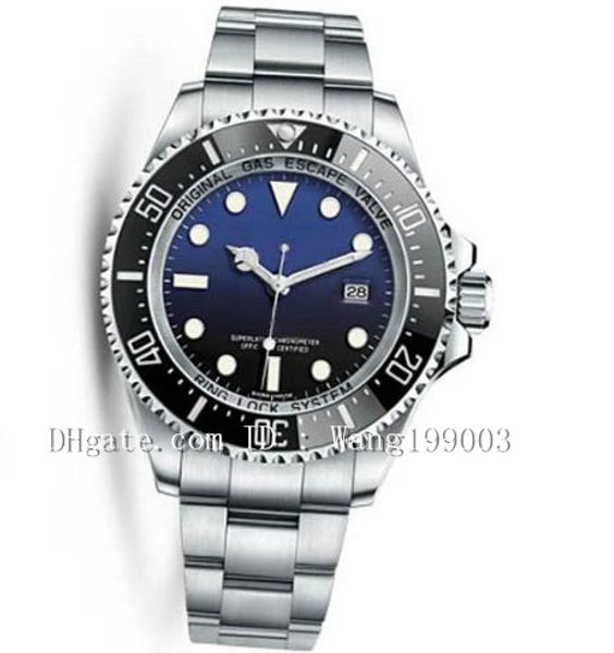 

2 style perpetual 43mm sea-dweller 116660 d-blue ceramic asia 2813 automatic mens watch watches, Slivery;brown