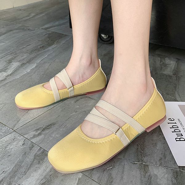 

size 35-50 nice fashion women pretty flats summer dance ballet soft shoes woman flat heels young girls casual loafers, Black