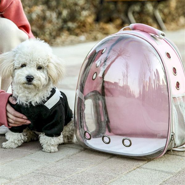 

breathable portable pet carrier bag outdoor travel puppy cat bag pet window astronaut backpack durable storage carry kitty