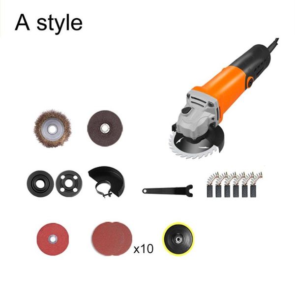

1800w angle grinder cutting polishing wood metal grinding machine electric hand mill polishing machinist power tool