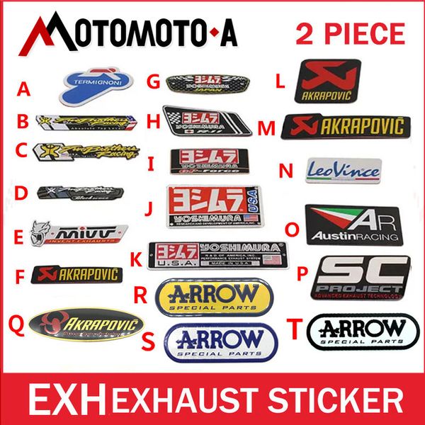 

3d aluminium heat-resistant mivv sc motorcycle exhaust pipes decal sticker cool personality scorpio yoshimura universal stickers