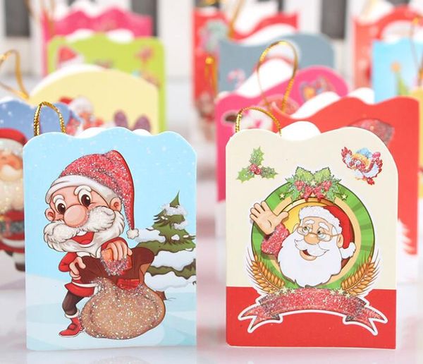 

рождественская открытка милый мультфильм маленький санта-клаус с рождеством открытка открытка подарочная карта рождественские открытки