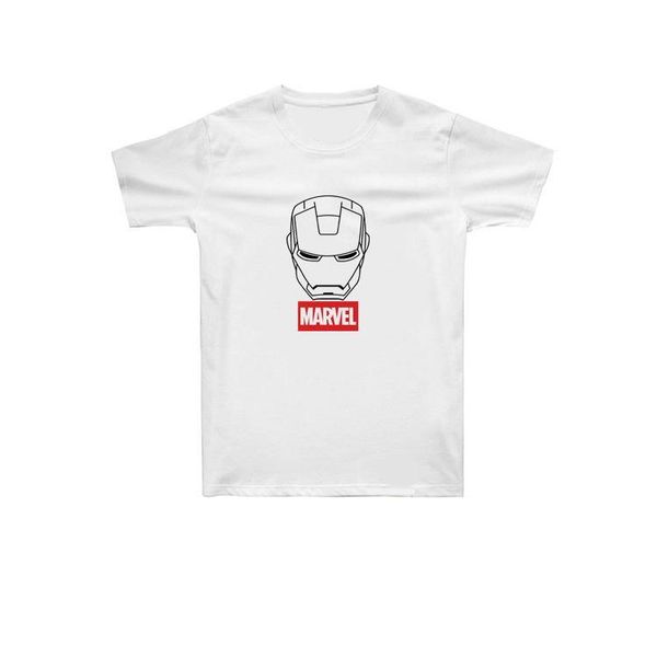 

mens tshirts cartoon print crew neck short sleeve loose homme shirts fashion couple clothing marvel the avengers, White;black