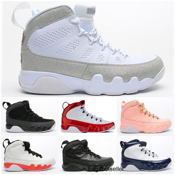 

2020 new jumpman  9s dream it do it unc mop melo mens basketball shoes og space men the anthracite sporst sneakers trainers, Black
