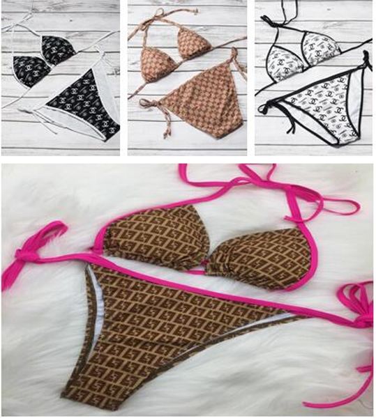 

Luxury l letter brand women bikini wimwear for women bathing uit beachwear ummer two piece lady wim uit