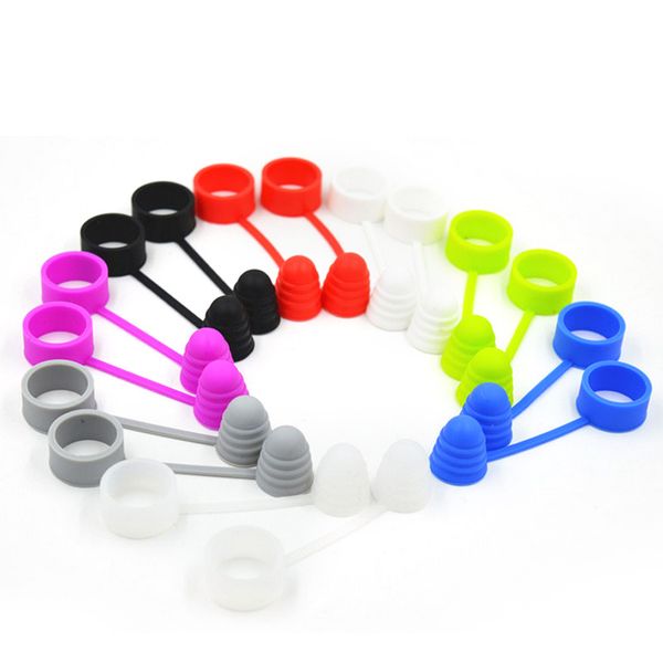

universal silicone vape band mouthpiece dust cover protective cap silicone drip tip cover for 19-25mm smoke atomizer car styling