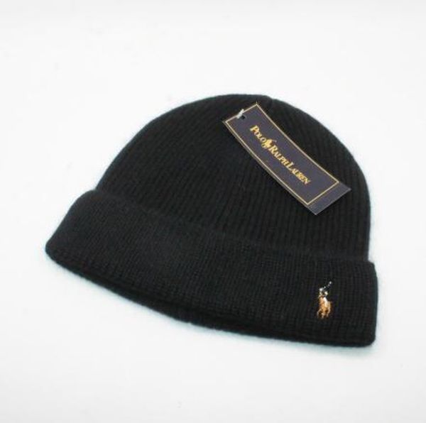 

mens beanie winter wool hat new fashion womens knitted thicken warm polo beanie bonnet cap 1723, Blue;gray
