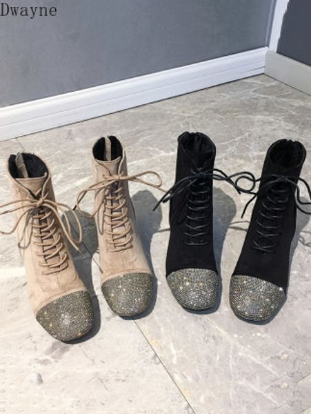 

hong kong flavor boots women 2020 spring and autumn new wild british style handsome thick with fashionable temperament sh, Black