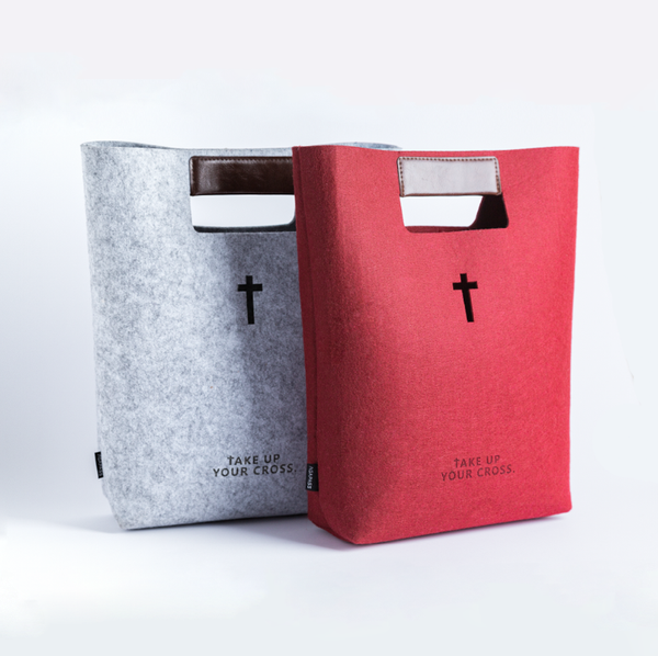 

my ten art felt bag tote bag gift shopping storage original design acabess