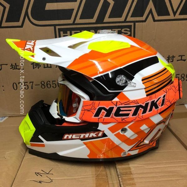 

nenki off road cross-country helmet motocross helmet multicolor goggles downhill atv racing cross motorcycle helmets