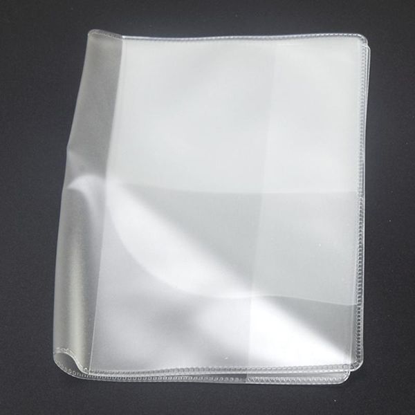 

transparent frosted protection anti scratch travel id card practical waterproof dustproof pvc thickened passport cover, Black