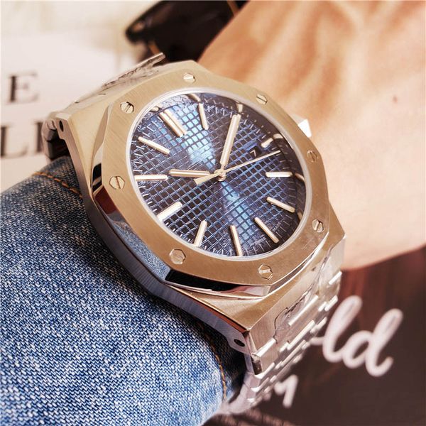 

AAA Luxury Watch For Men Classic 42mm Stainless Steel Strap High Quality Men's Automatic Movement Wristwatches Sapphire 15400ST mens Watches