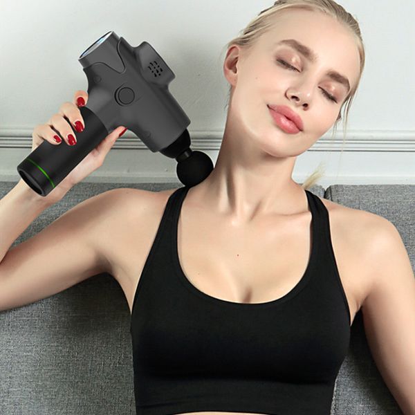 

1 pc muscle massage gun deep tissue massager therapy gun exercising relief body shaping recovery muscle