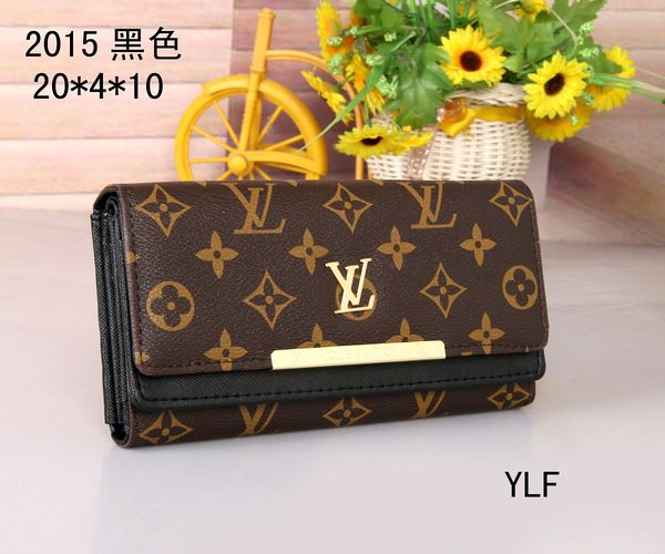 

Fa hion letter printing buckle long multi card multi capacity wallet men and women retro metal hand wallet hopping wallet, Red;black