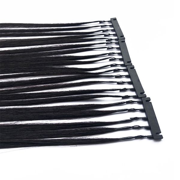 ALIMAGIC Atacado laço Micro Anel extensões do cabelo Remy lig pre 6D cabelo produtos de segunda geração 100g 100strand 14-28inch preço de fábrica
