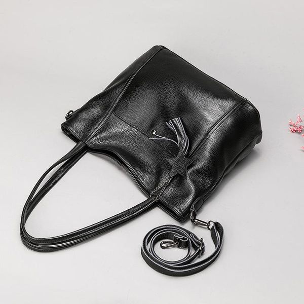 

happy2019 leather genuine woman baotou layer cowhide ma'am single shoulder package will capacity support special package messenger hand