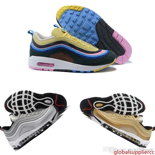 

triple white black pink running shoes og metallic gold silver bullet mens trainers women sports shop sneaker walking shoes with
