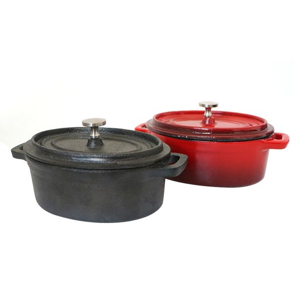 

dutch ovens enameled cast iron covered casserole oval mini pot