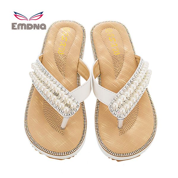 

summer shoes women bohemia beach flip flops soft flat sandals woman casual comfortable plus size wedge sandals, Black