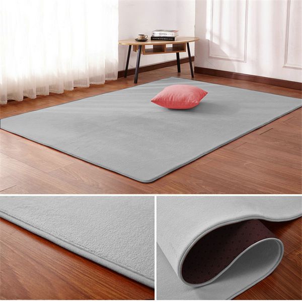 

carpets nordic coral velvet carpet living room floor mat bedroom non-slip rug bedside rectangular pad