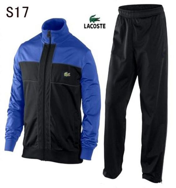 

LACOSTE Мужская Tracksuit Sportwear весна осень с длинными рукавами повседневные куртки с Повседневный Jogger Брюки Homme Пот Костюмы