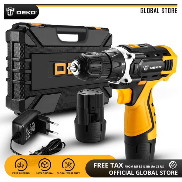 

deko new banger 12v loner 16v sharker 20v electric screwdriver with lithium battery cordless drill power tools for woodworking