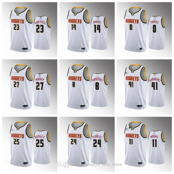 

2020 denver nuggets men mcrae white basketball jersey jamal murray nikola jokic paul millsap barton jr. m harden gordon, Black;red