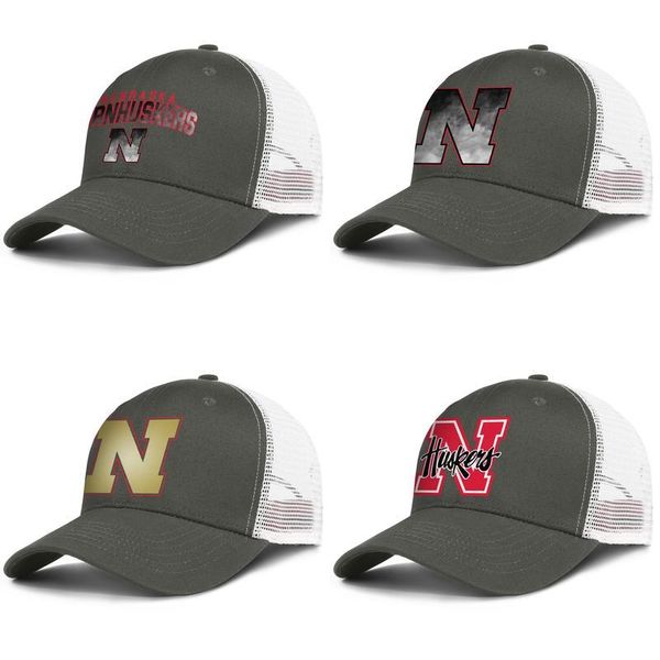 

nebraska cornhuskers football core smoke logo mens and women adjustable trucker meshcap designer fitted personalized trendy gold gay, Blue;gray