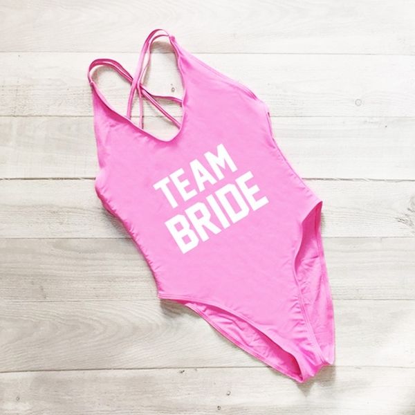 

swimming suit for women team bride one piece swimsuit letters print backless swimwear bathing suit summer monokini beachwear, White;black