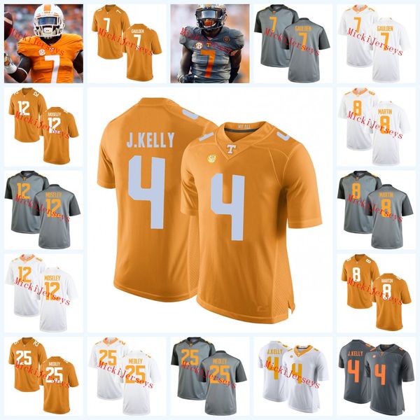 

волонтеры ncaa теннесси футбольные майки колледжа келли джон рашаан голден джастин мартин эммануэль мозли аарон медли теннесси джерси, Black;red