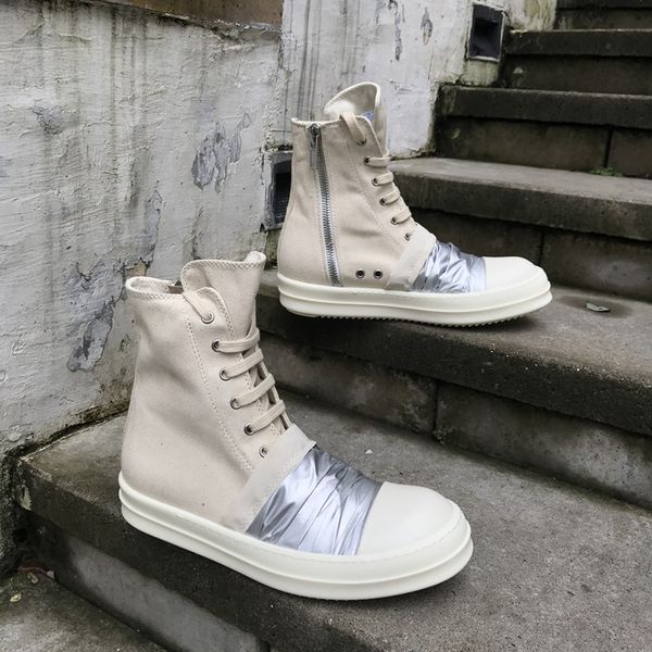 

new list fashion sets foot silver cloth folds bald tpu heavy-bottomed men and women couple shoes factory outlet high lace up shoes, Black