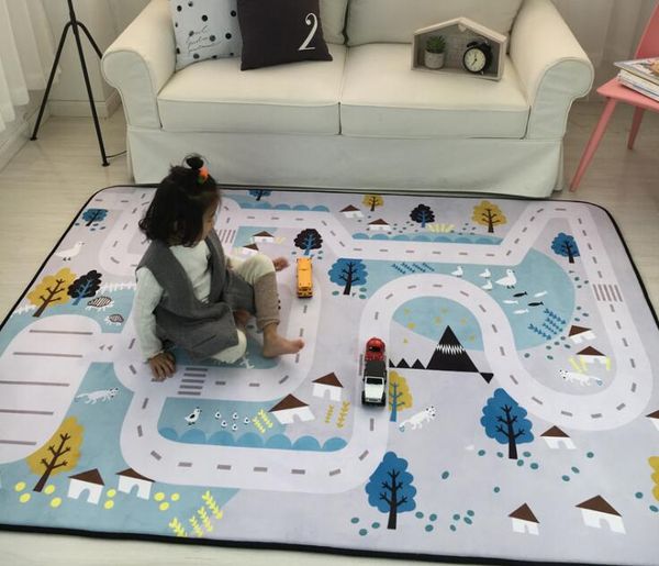 

baby squishy carpet kids room rugs multifunction baby mats crawling carpet toys storage bag kids bedroom game carpet rugs
