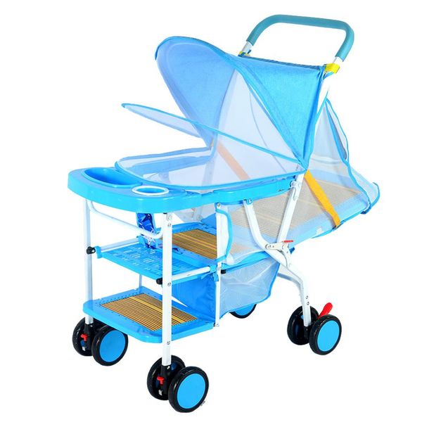 

kidlove summer lightweight folding baby stroller imitation rattan can sit lying wicker chair 0-3 years old child baby stroller