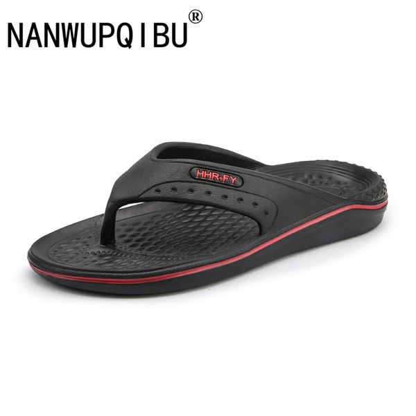 

men's shoes for male slippers plus size 40-45 fashion summer men flip flops outdoor soft casual shoes men, Black