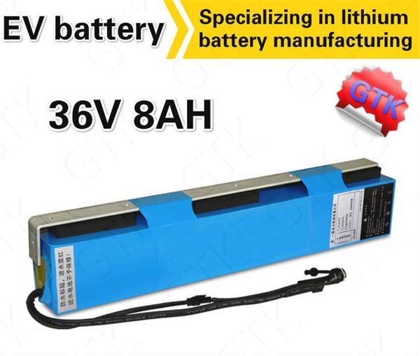 

батарея 36v 8ah ebike с заряжателем 2a алюминиевая прокладка bms 36v 500w комплект velo electrique avec batterie 36v литиевая батарея gotway