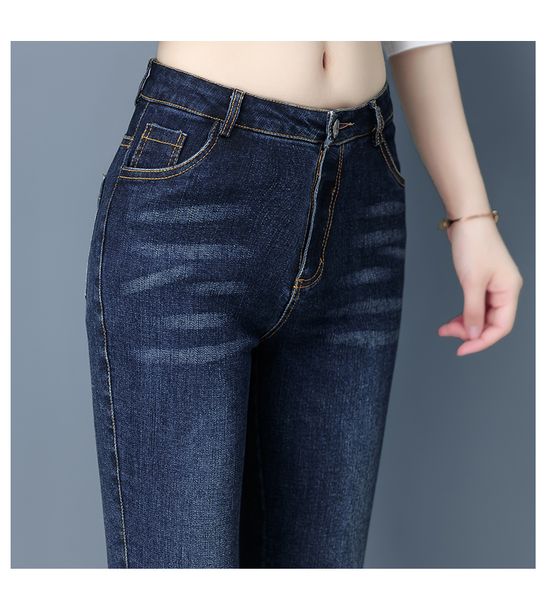 

the blue the new harlan han edition high waist jeans women show thin pencil pants, cultivate one's morality joker foot trousers