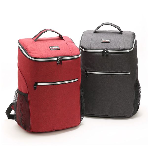 

20l camping bbq picnic lunch box tote backpack outdoor insulated lunch bag cooler thermal bento box bag fresh shoulder