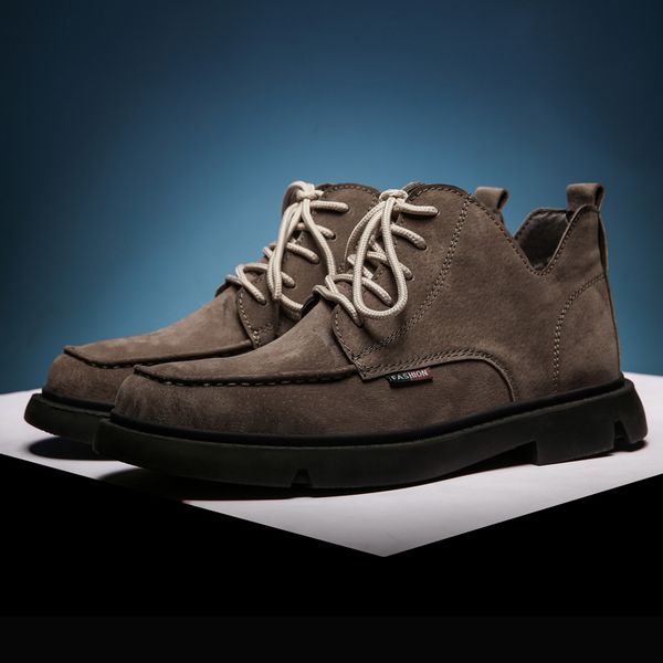 

cimim brnad 39-48 large size men outdoor boots comfortable casual boots winter keep warm new men's sale, Black