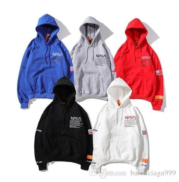 

nasa нового luxury толстовка камень фуфайки мужчины женщина маска дизайнер hoodie hip hop mens designer lsland толстовка размер m-xxl, Black