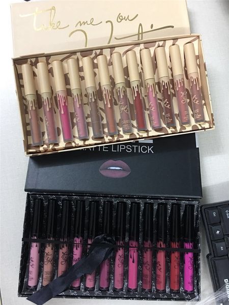 

kylie jenner lipgloss fall & pink & take me on%kyshadow storm 12 colors matte liquid lipsticks cosmetics 12pcs lipgloss lip gloss set