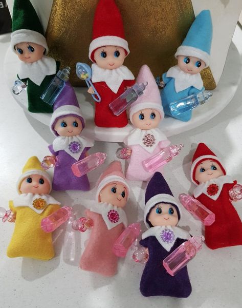 

100pc chri tma mini doll elf baby without bottle for kid holiday kid chri tma new year gift