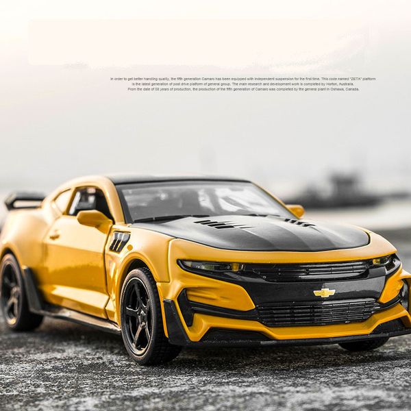 

1/32 diecasts toy транспорт быстрый и яростный chevrolet camaro модель автомобиля коллекция автомобилей игрушки для детей рождественский под