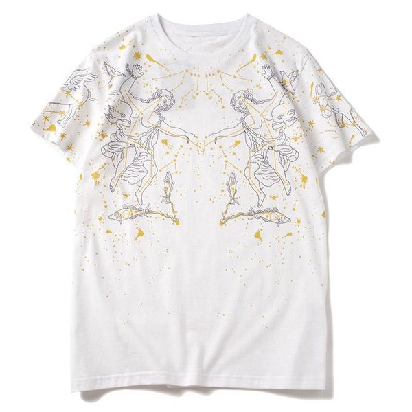 

19ss luxury mens конструктора тенниски хлопка вскользь спорт короткие мужские рукава тройники 3 цвета, White;black